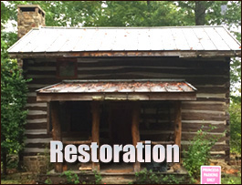 Historic Log Cabin Restoration  Branchville, Virginia